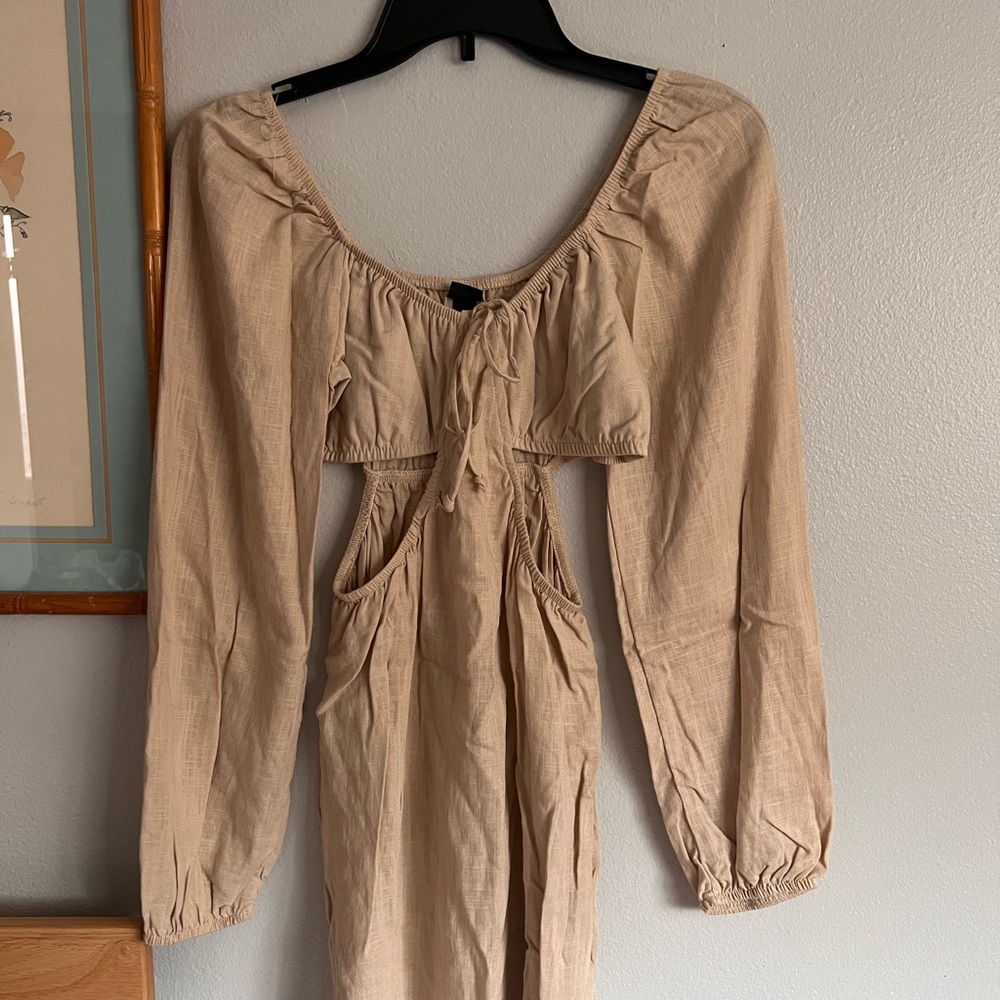 Wild Fable Tan Long Sleeve Dress